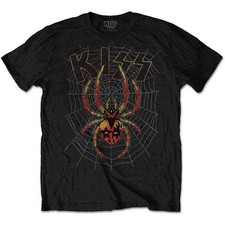 KISS T Shirt Spider Web Band