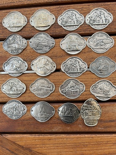 Lotto placche stemmi bastone - placche,