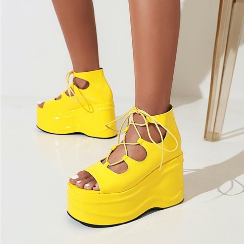 Scarpe donna zeppa tacco - , alto