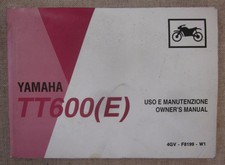 Yamaha TT 600 E (4GV) manuale