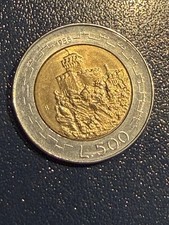 Moneta 500 lire San Marino