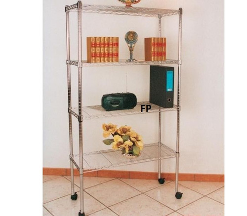 Scaffale cromato mod - scaffale,