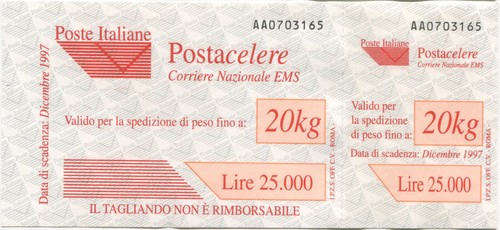 1997 repubblica postacelere - 1997,