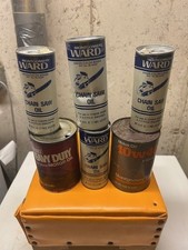 Vintage Montgomery Wards 10-W40 & olio motore resistente 1 quarto lattine composite