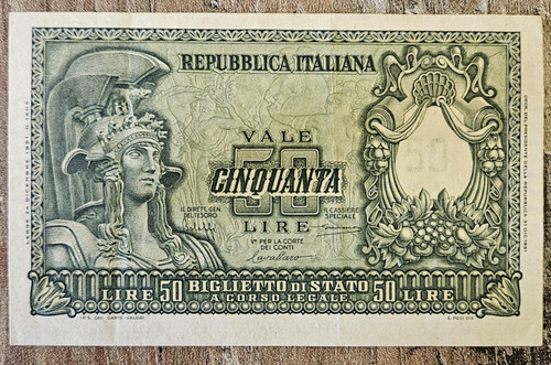 Italy lire 1955 p - italy,