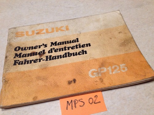 Manuale suzuki gp125 gp125u - manuale, gp