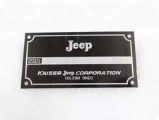 Targa dati per jeep - dati,