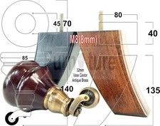 2x Gambe a Ruota e 2x Piedini