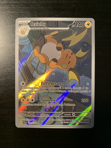Carte pokémon raichu - carte,