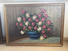 “Vaso Di Fiori” Olio su