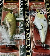 2 esche Lucky Craft Kelly J Prop Bait Topwater FLAKE FLAKE AYU/GOLD THREADFIN SD