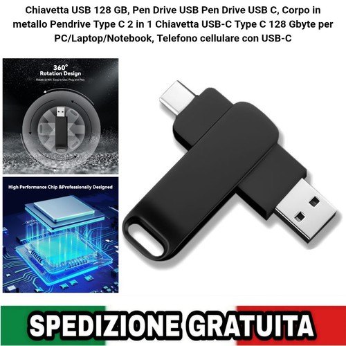 Chiavetta usb 128gb type - 128gb, c