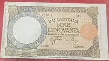 Banconota 50 Lire Lupetta