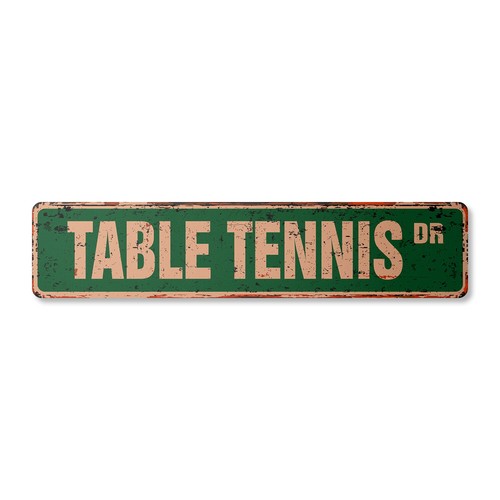 Table tennis insegna stradale - tennis,
