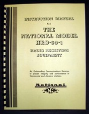 Manuale ricevitore radio National HRO-50-1 HRO50-1