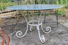 TAVOLO IN FERRO PIENO BATTUTO