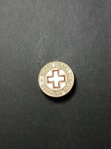 Spilla croce rossa - spilla, italiana