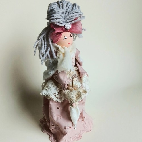 Bambolina fatta mano - a, rosa