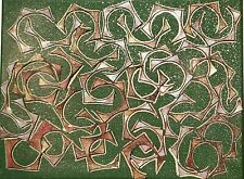 Labirinti Mentali - Quadro moderno dipinto a mano in cuoio su tela - Pezzo Unico