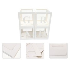  4 Pezzi Scatole Palloncini con Lettere Astucci Ornamentali Palloncini Laurea