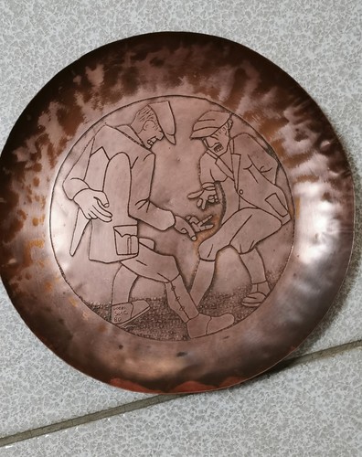 Arte sarda piatto rame - sarda, in