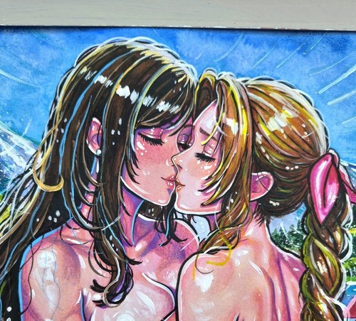 Quadro originale tifa aerith - quadro,