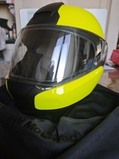 Casco BMW SYSTEM 6 EVO Fluor Yellow Taglia 54/55 con scatola,Alta visibilità Nos