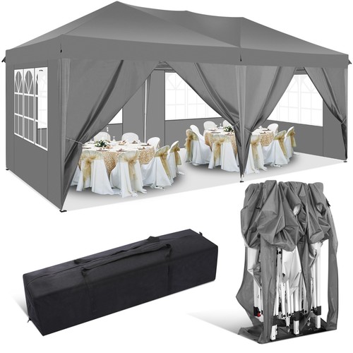 Gazebo pieghevole 3x6m - pieghevole,