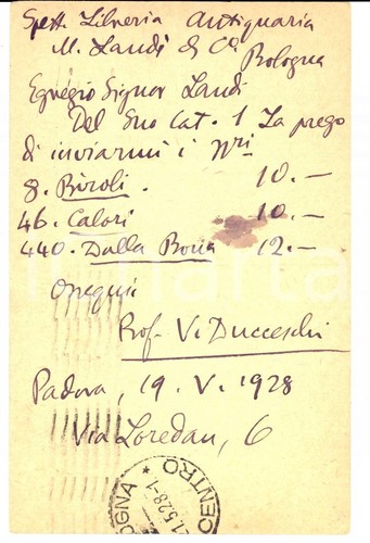 1928 padova prof - 1928,