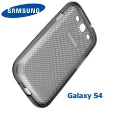 GUSCIO SILICONE ORIGINALE SAMSUNG Galaxy S4 i9505 Trasp/Nero Custodia Cover
