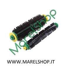 KIT RULLO SPAZZOLA SETOLE RULLO GOMMA CENTRALE IROBOT ROOMBA SERIE 500 600