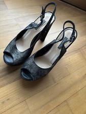 sandalo donna tacco alto con plateau come nuovo