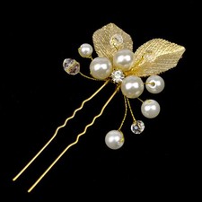 1 Pinza Foglie Perle