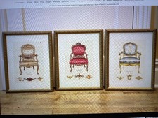 (3) Sedia artistica vintage