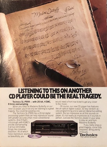 1989 technics p999 lettore - 1989,