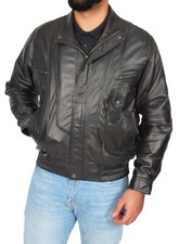 Bomber da uomo giacca pelle