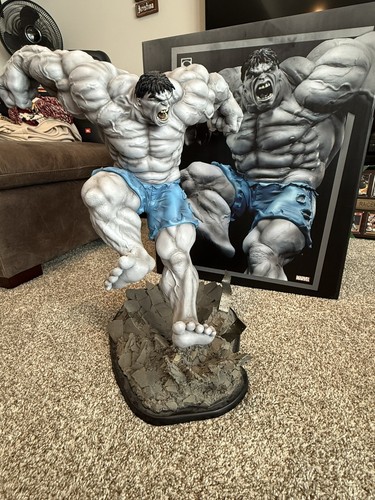 Statua sideshow grey hulk - statua,