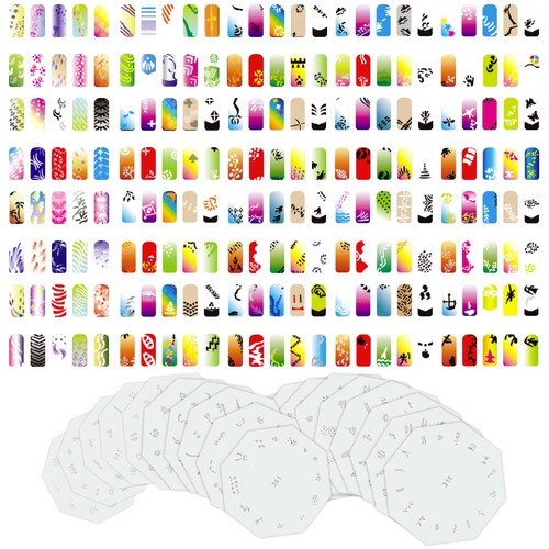 Set 260 aerografo nail art - set,