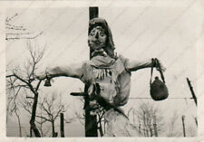 1957 SANTA GIUSTINA BELLUNESE Spaventapasseri folklore Belluno Fotografia