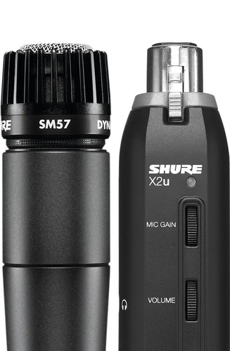 Shure sm57 x2u microfono per - microfono,