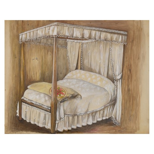 Letto baldacchino vintage - baldacchino,