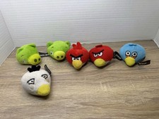 Lotto peluche Angry Birds pupazzi dito topper a matita