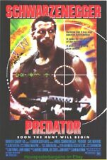 POSTER FILM PREDATOR ULTRA MEGA!!!! Arnold Schwarzegger originale 27x41 arrotolato