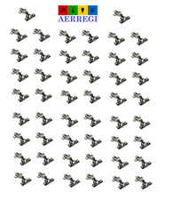 50 PEZZI CERNIERE CON BASETTE