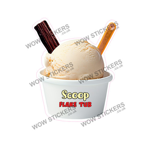 Adesivo furgone gelato paletta