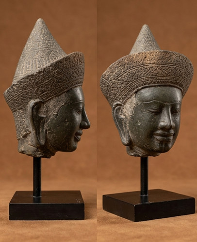 Testa buddha stile khmer - di,