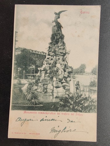 Cartolina torino monumento - cartolina,