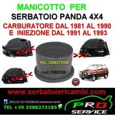 Manicotto tubo OVALE cod.7585250 serbatoio Panda 4x4 carburatore iniezione ø56mm