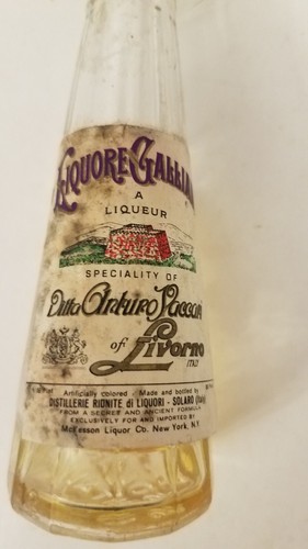Bottiglia liquore galliano - bottiglia,