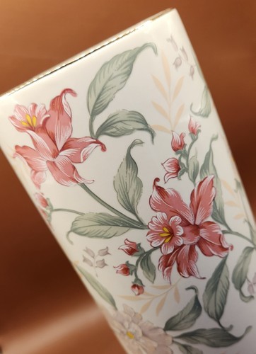 Vaso cilindro floreale - , vintage